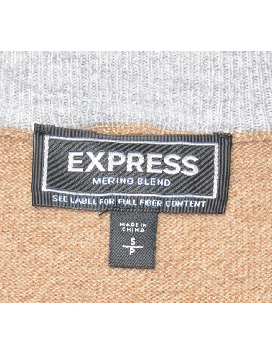 Vintage Light Brown Jumper - S - Image 4