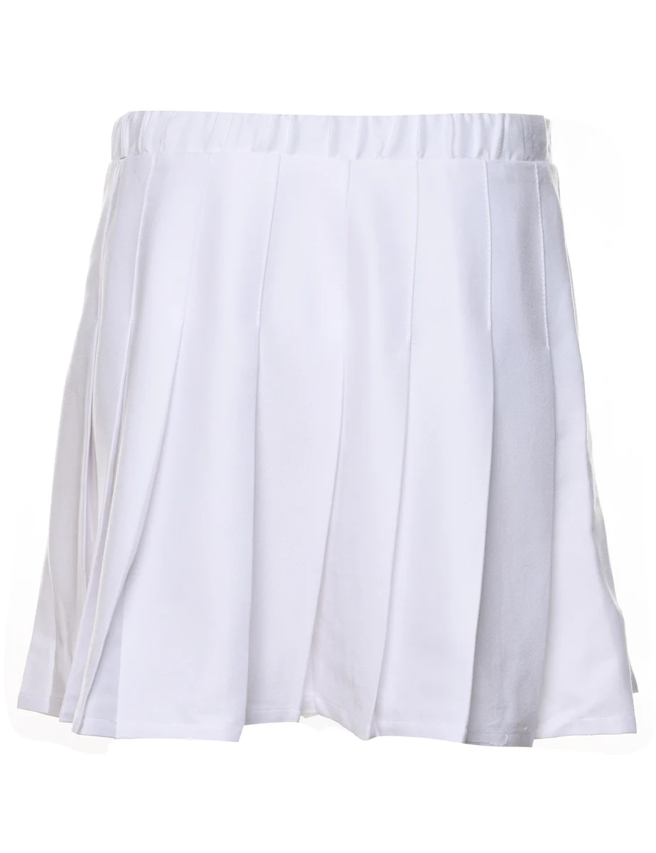 Y2K Vintage Lilac Pleated Cheerleader Skirt - M - Image 2