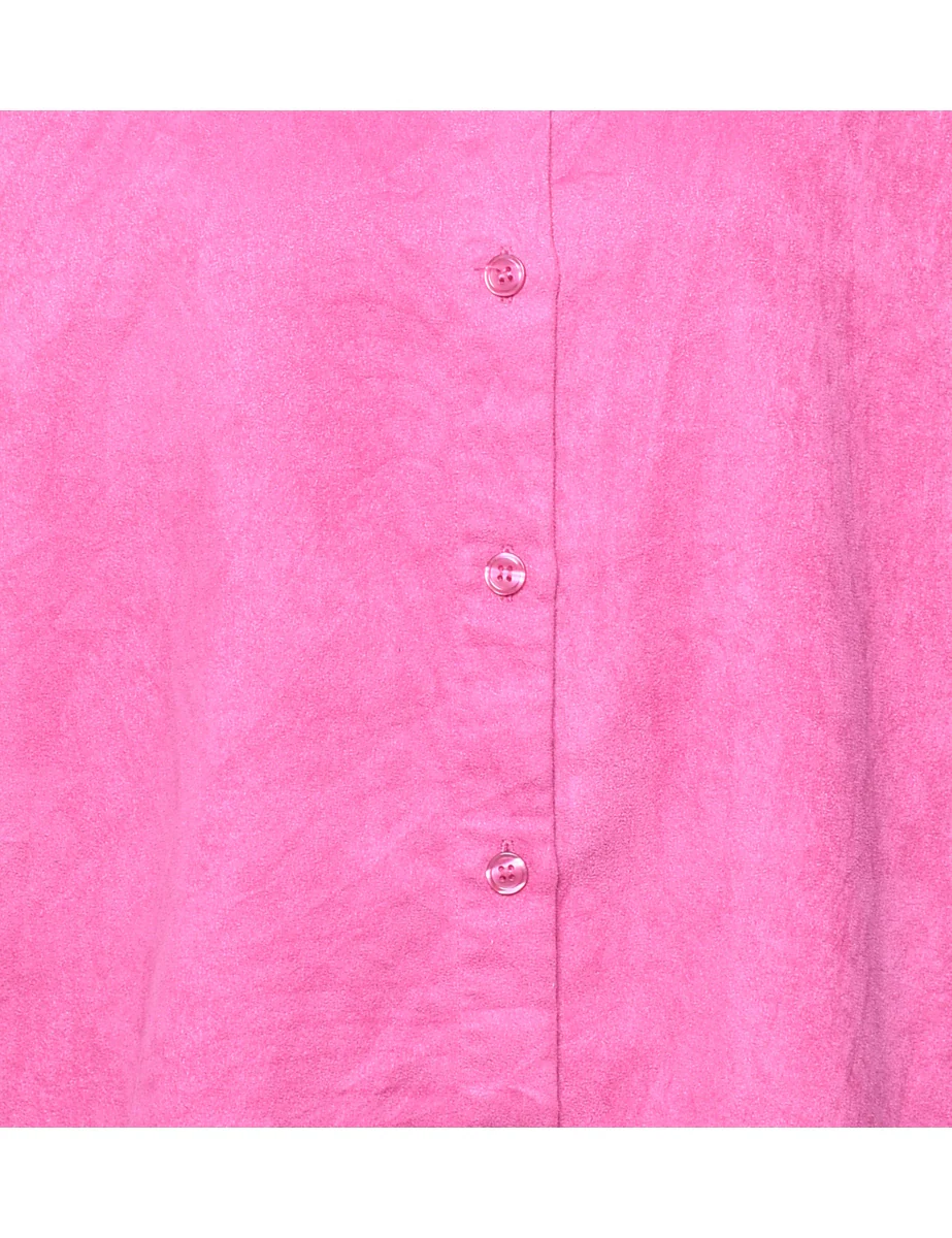 Vintage Long Sleeved Pink Shirt - L - Image 3