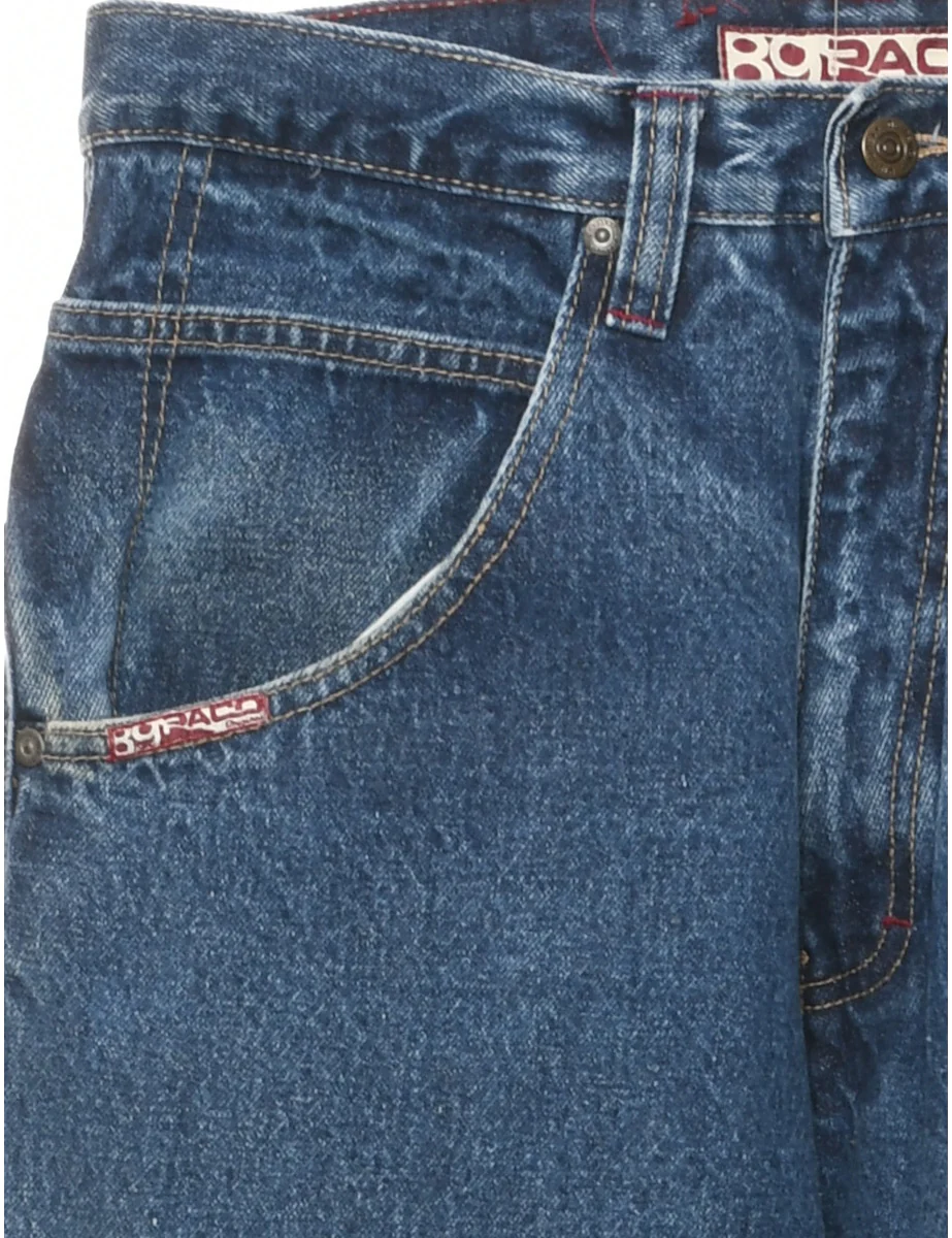 Vintage Low Rise Straight Fit Jeans - W30 L32 - Image 3