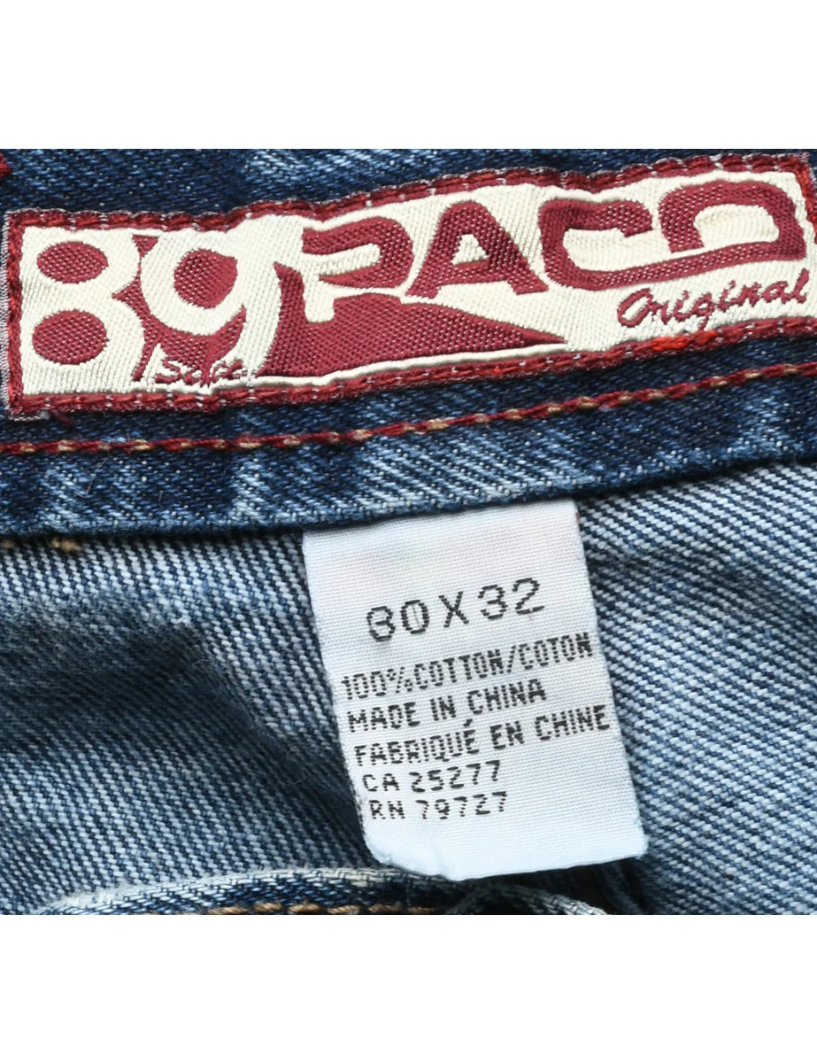Vintage Low Rise Straight Fit Jeans - W30 L32 - Image 4