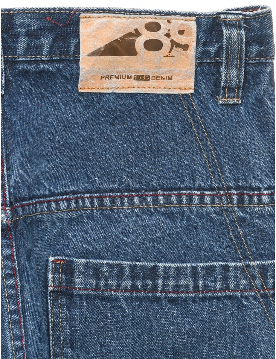 Vintage Low Rise Straight Fit Jeans - W30 L32 - Image 5