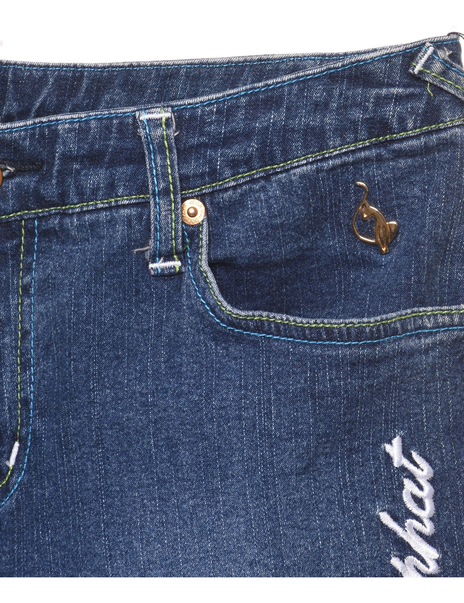 Vintage Low Rise Tapered Y2K Baby Phat Jeans - W30 L20 - Image 3