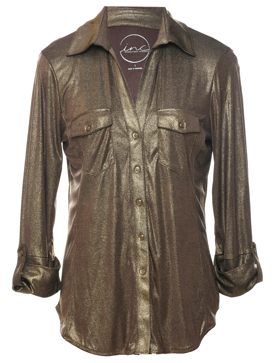 Vintage Lurex Blouse - L