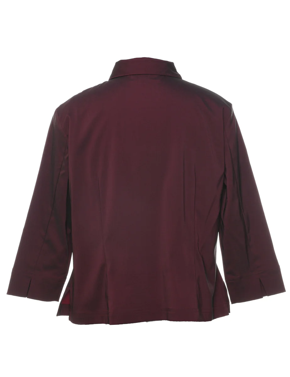Maroon Evening Shirt - L - Image 2