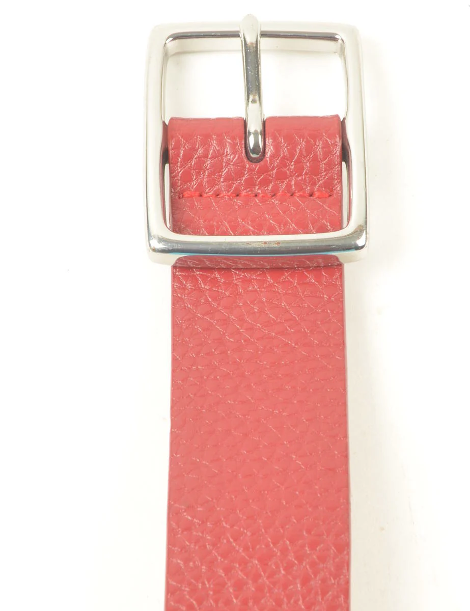 Vintage Maroon Fashion Belt - M - Image 2