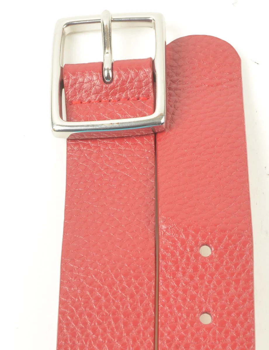Vintage Maroon Fashion Belt - M - Image 3
