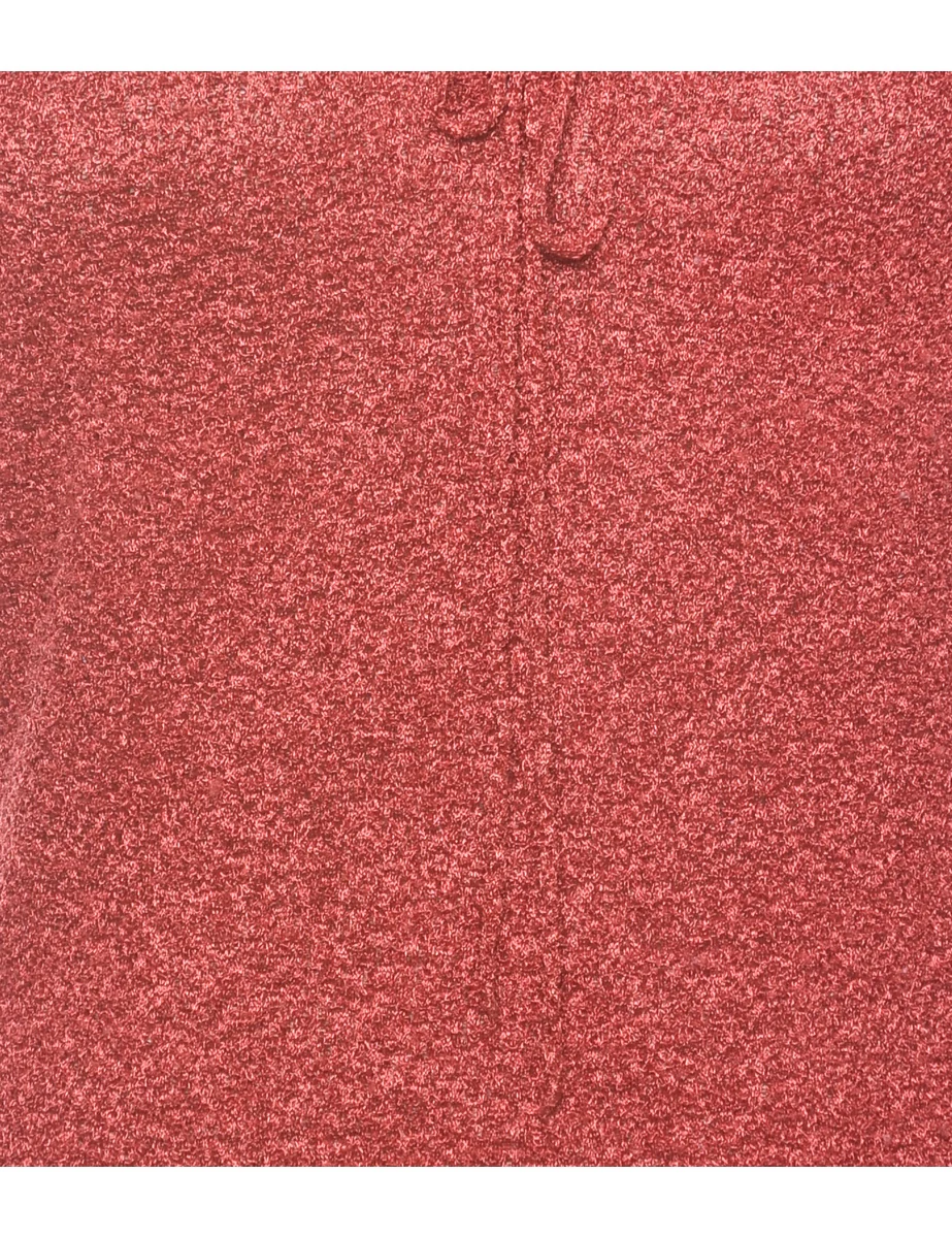 Vintage Maroon Jumper - M - Image 3