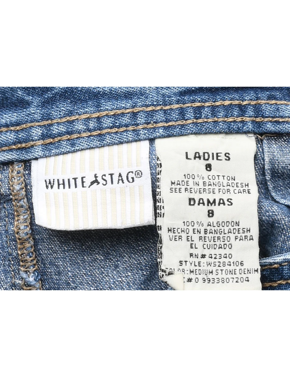 Vintage Medium Wash Denim Shorts - W31 L7 - Image 4
