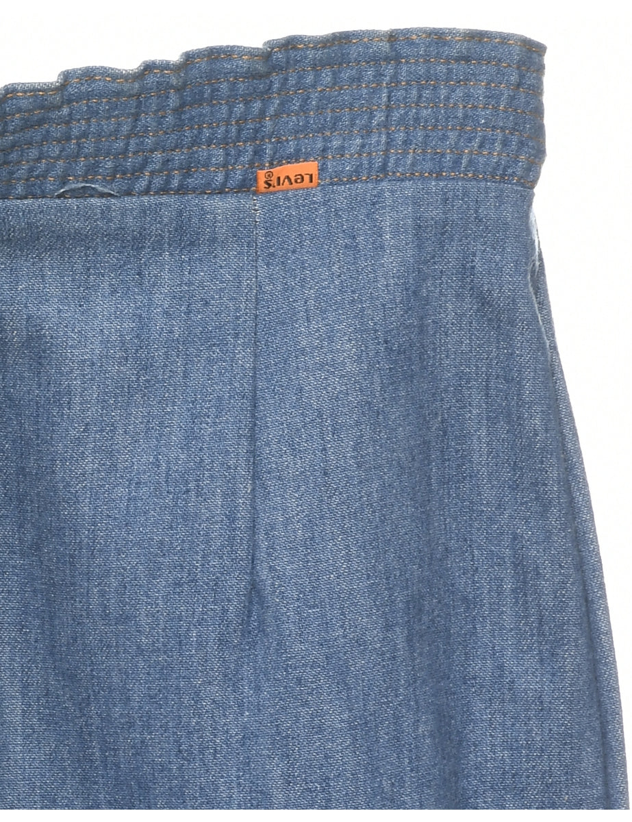 Vintage Medium Wash Denim Trousers - W28 L33 - Image 4