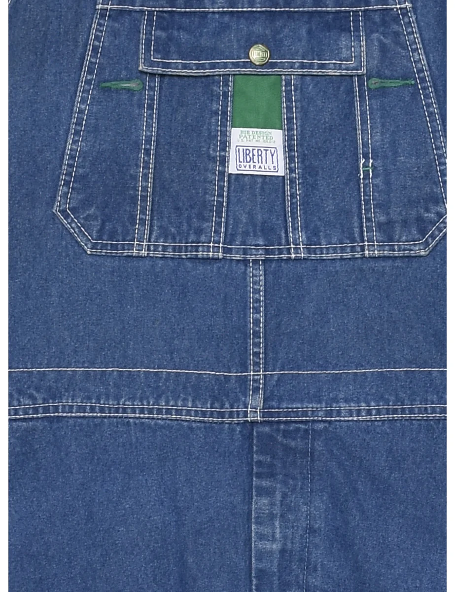 Vintage Medium Wash Dungaree Salopettes - XL - Image 3