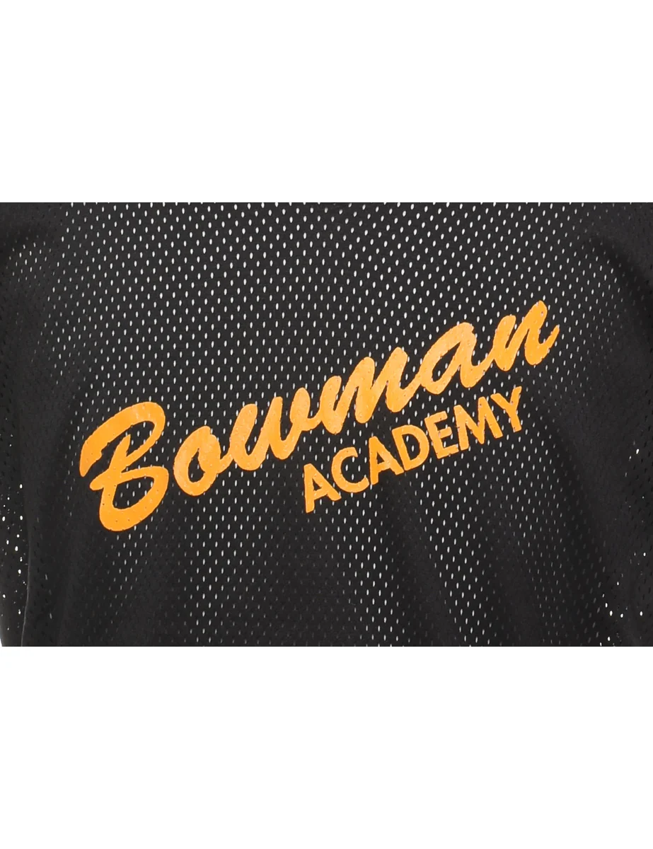 Vintage Mesh Black Bowman Academy Mesh Jersey - M - Image 3