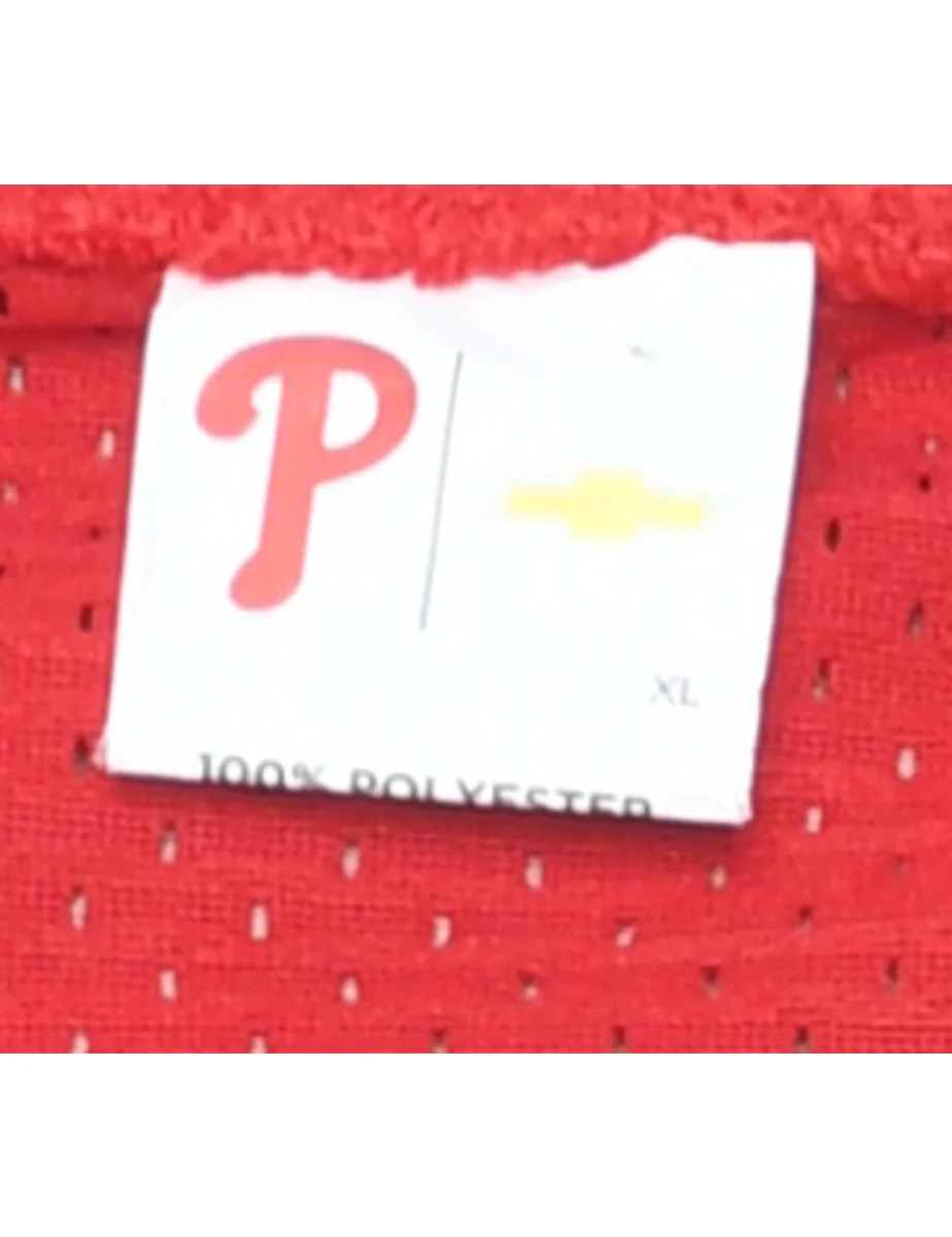Vintage Mesh Phillies Printed T-shirt - XL - Image 4