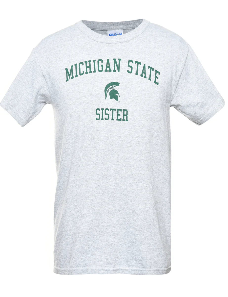 Vintage Michigan State Sister Printed T-shirt - S