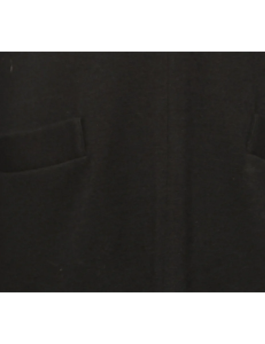 Vintage Midi Length Black Dress - L - Image 3