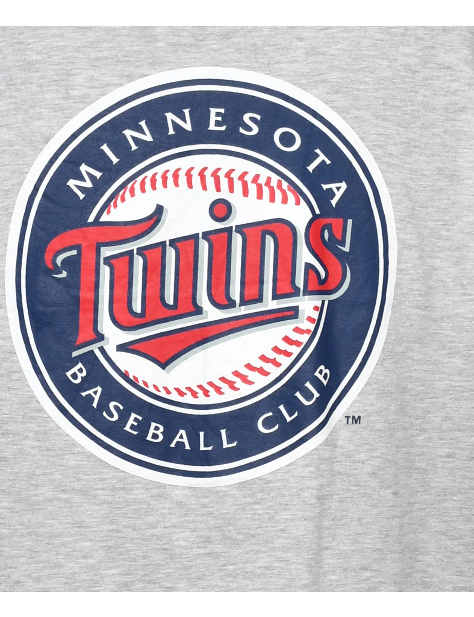 Vintage Minnesota Twins Printed T-shirt - L - Image 3