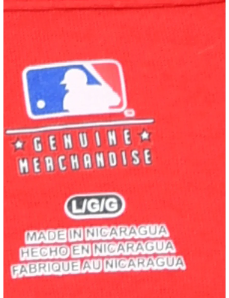 Vintage MLB Property Of Angels American League Sports T-shirt - L - Image 4