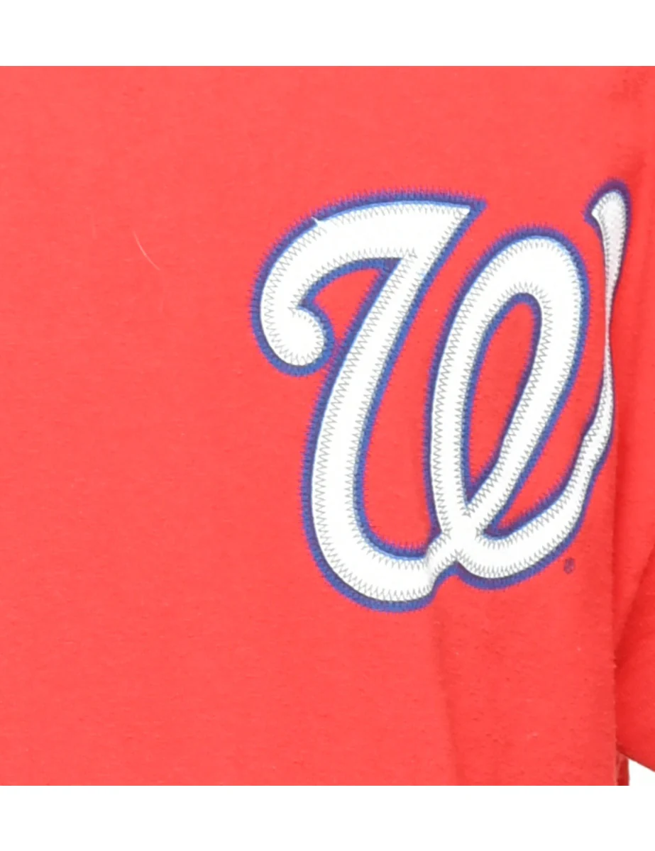 Vintage MLB Washington Nationals Printed T-shirt - L - Image 3