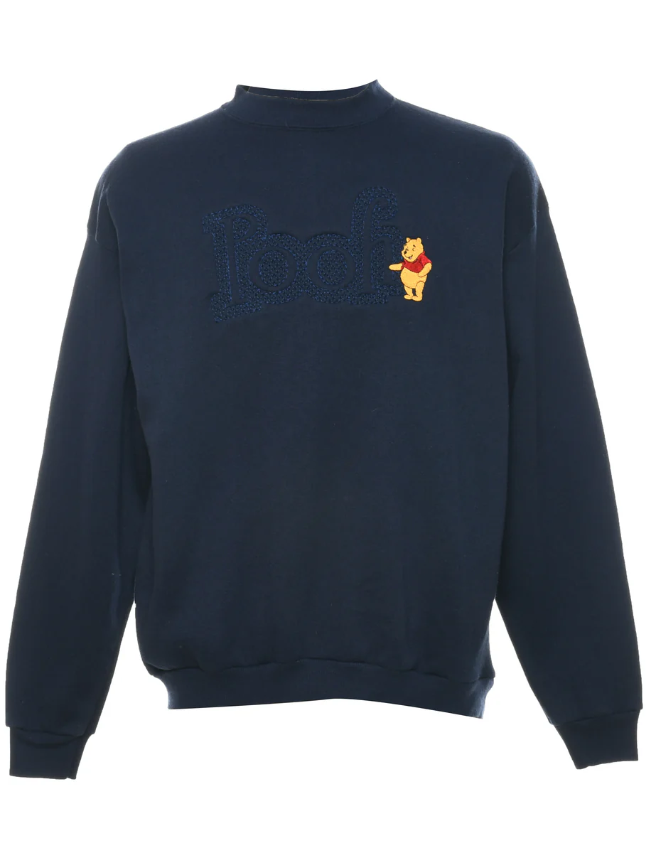 Navy Cartoon Sweatshirt - XL