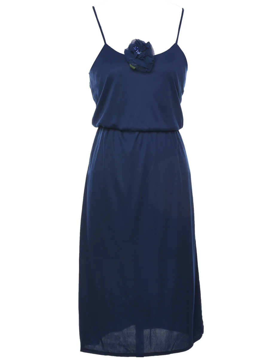 Vintage Navy Dress - XS