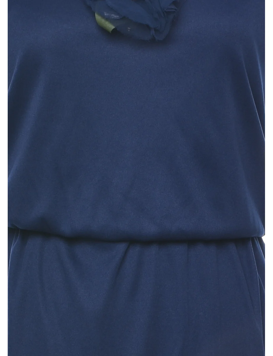 Vintage Navy Dress - XS - Image 3