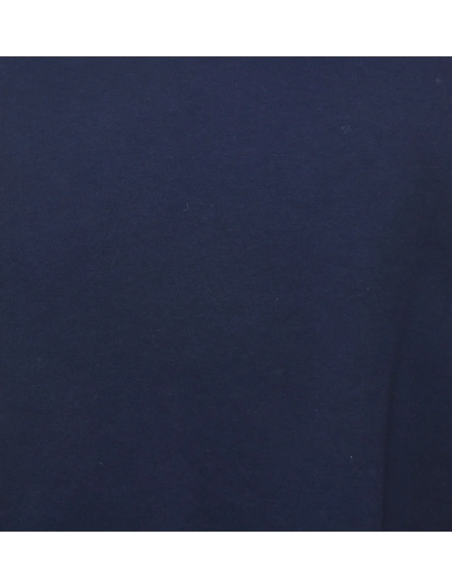 Vintage Navy Plain Sweatshirt - M - Image 3
