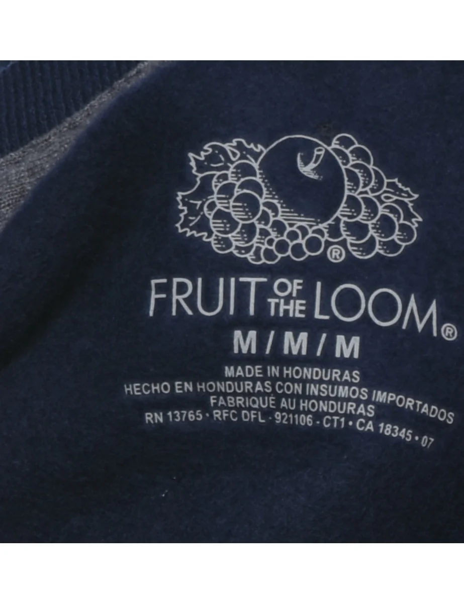 Navy Plain Sweatshirt - M - Image 4
