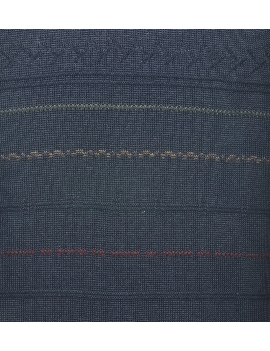 Vintage Navy Sweater Vest - L - Image 3