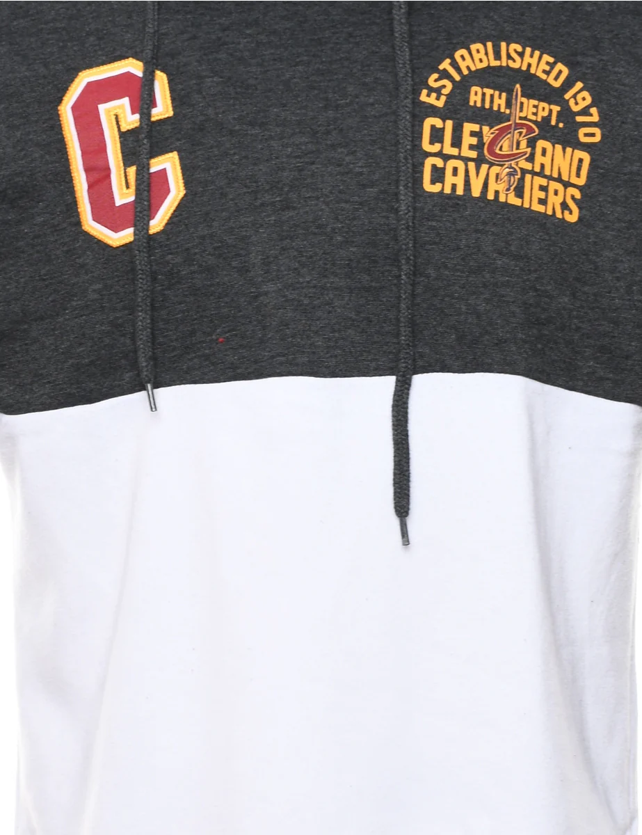 Vintage NBA Cleverland Cavaliers Hooded Sports Sweatshirt - M - Image 3