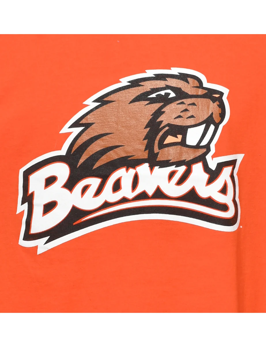 Vintage NCAA Beavers Sports T-shirt - L - Image 3