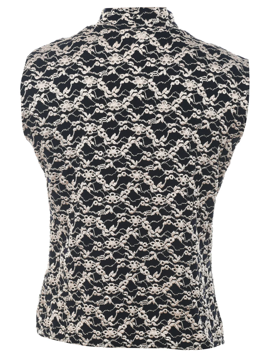 Vintage Nicola Crochet Top - M - Image 2