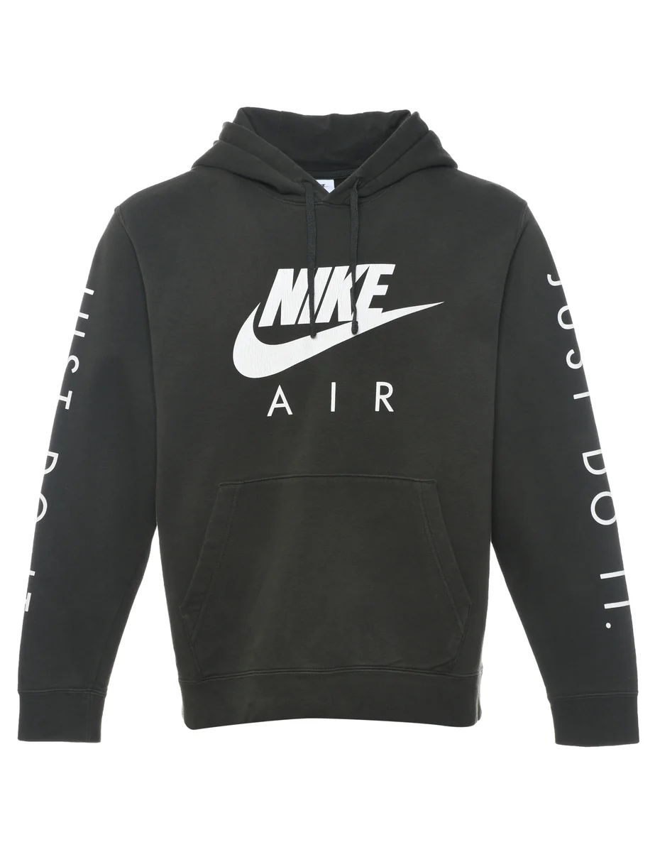 Vintage Nike Dark Green Hoodie - L