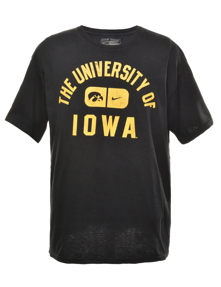 Vintage Nike Iowa Printed T-shirt - XL