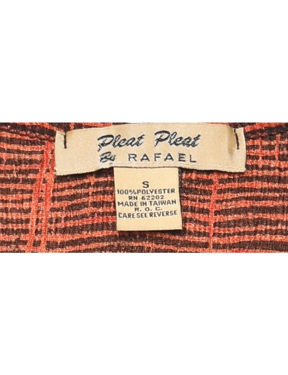 Vintage Orange Dress - S - Image 4