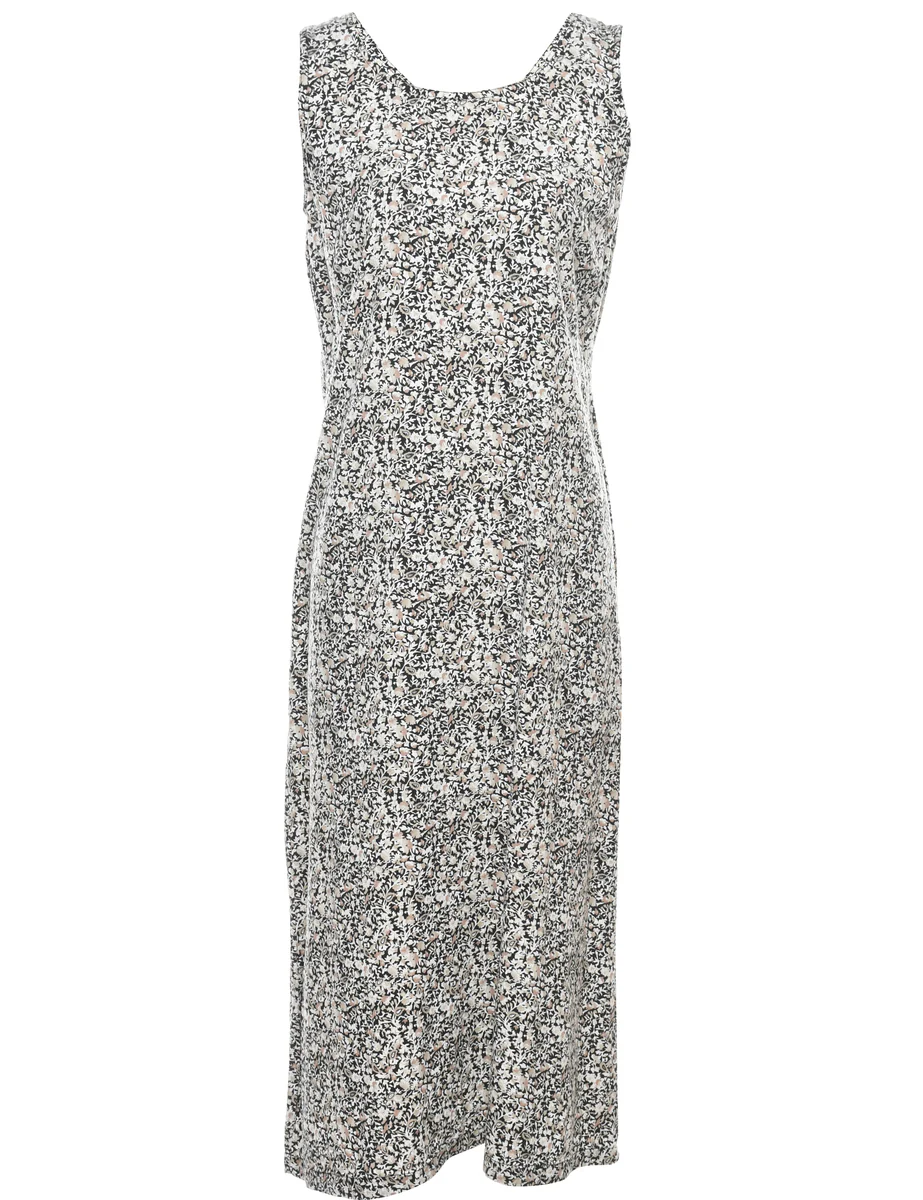 Vintage Paisley Print Dress - M