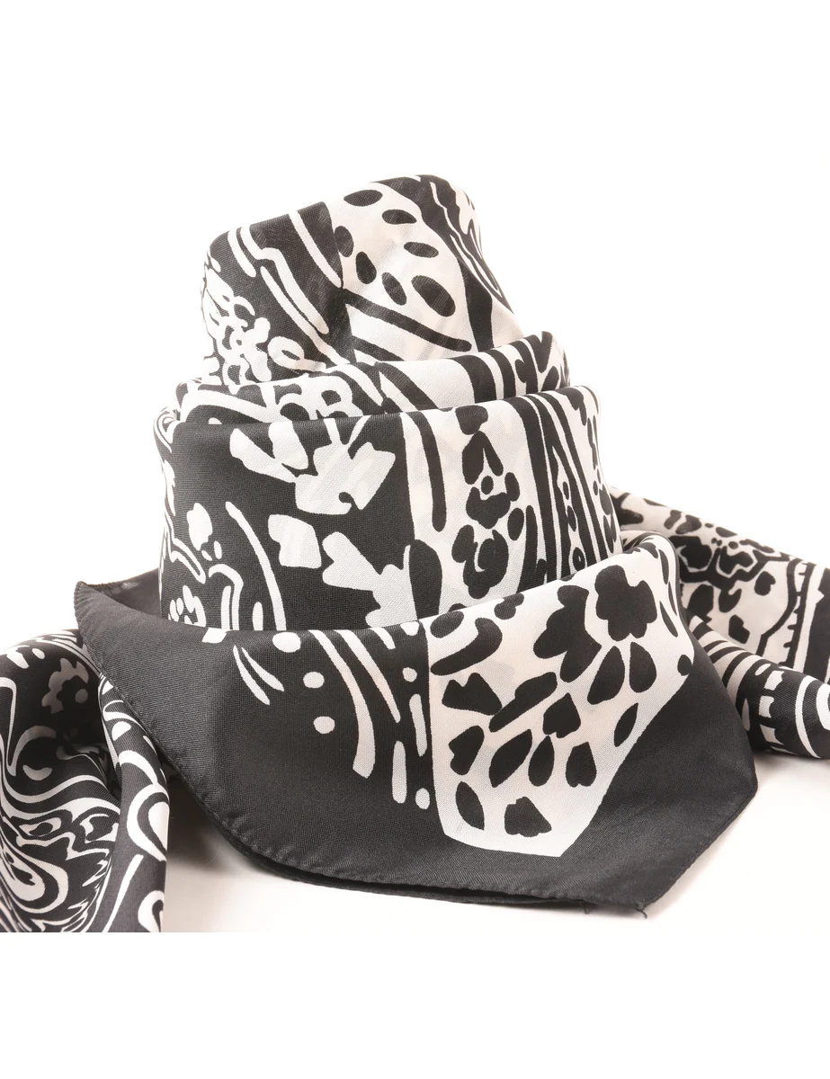 Vintage Paisley Print Head Scarf - M - Image 2