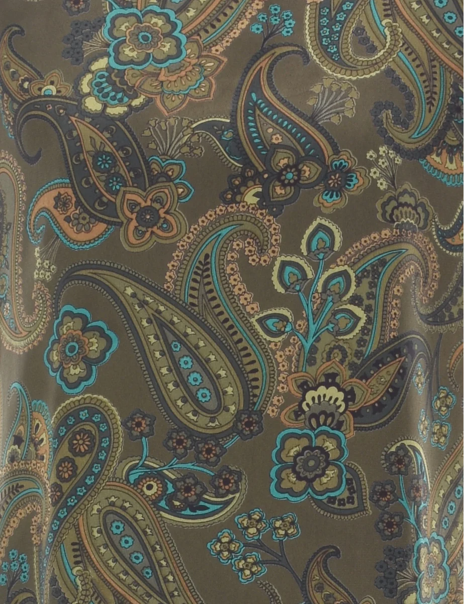 Vintage Paisley Print Maxi Dress - M - Image 3