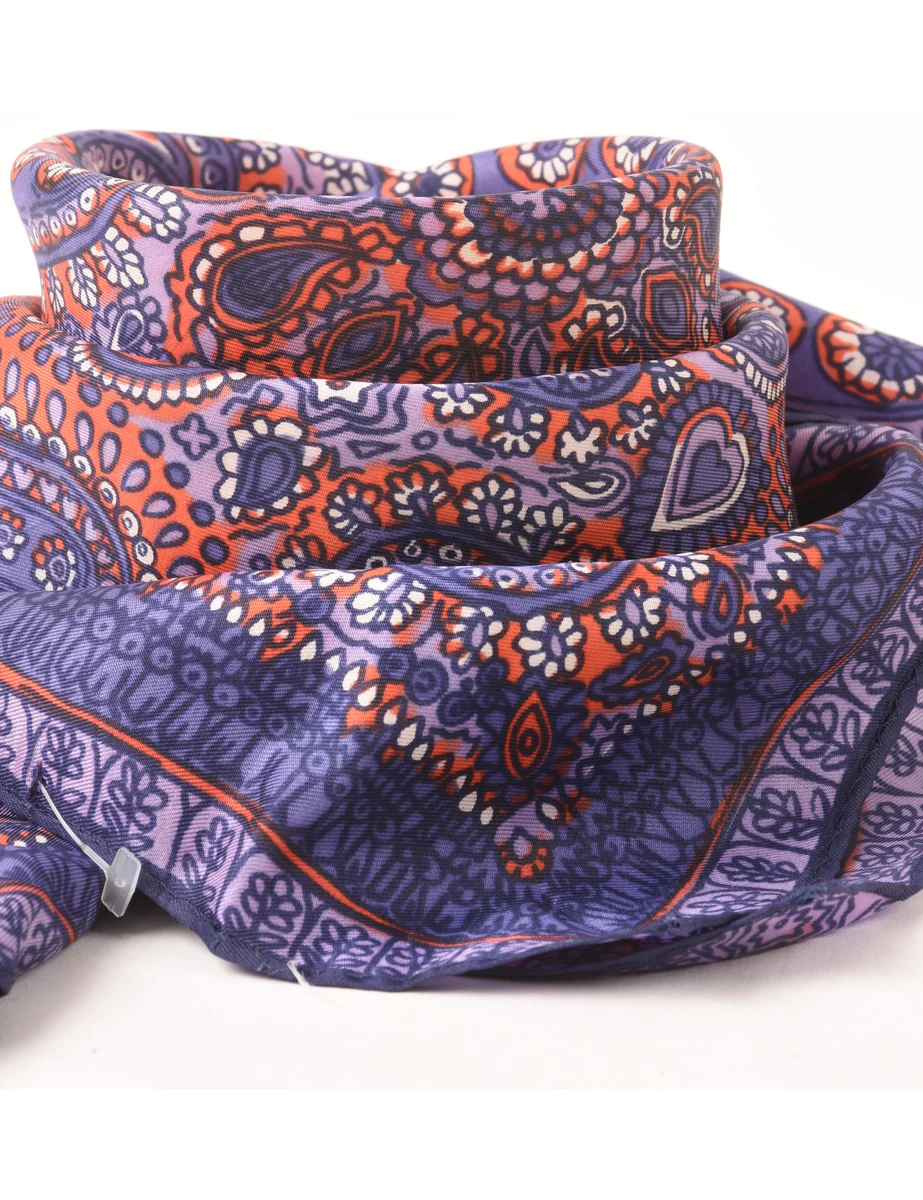 Vintage Paisley Print Scarf - XS - Image 2