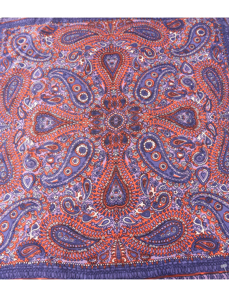 Vintage Paisley Print Scarf - XS - Image 3