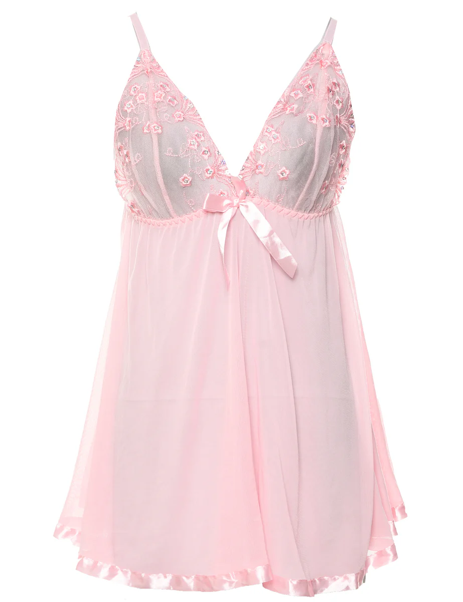 Vintage Pale Pink Babydoll - S