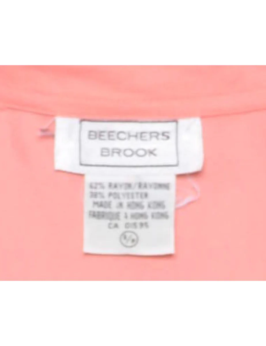 Vintage Pale Pink Shirt - S - Image 4