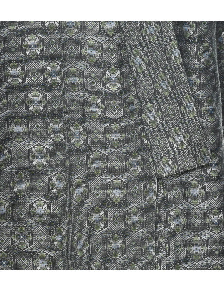 Vintage Pattern Full Length Kimono - L - Image 3