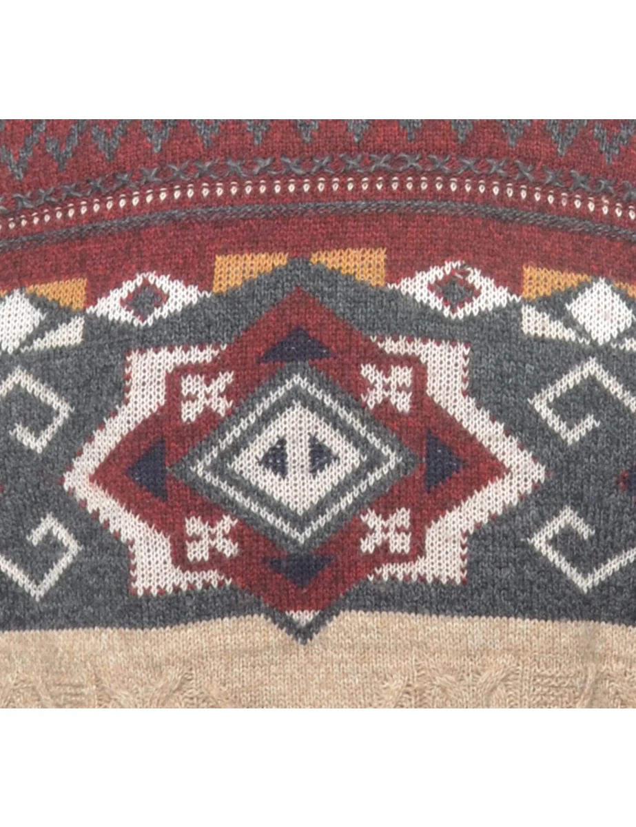 Patterned Jumper - M - Image 3