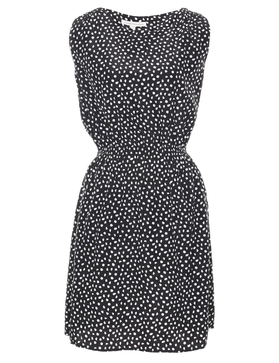 Vintage Patterned Mini Dress - S