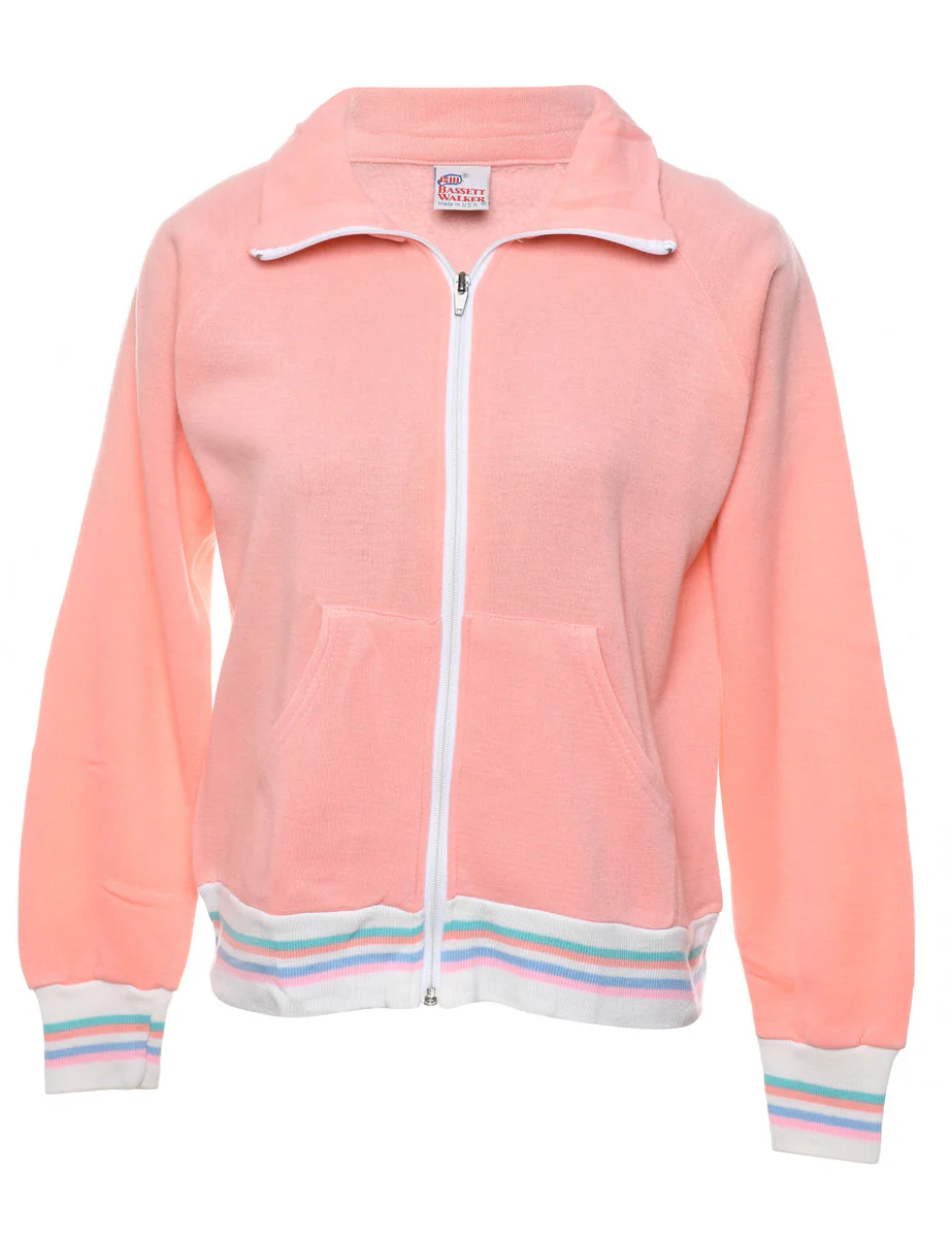 Vintage Peach Track Top - S