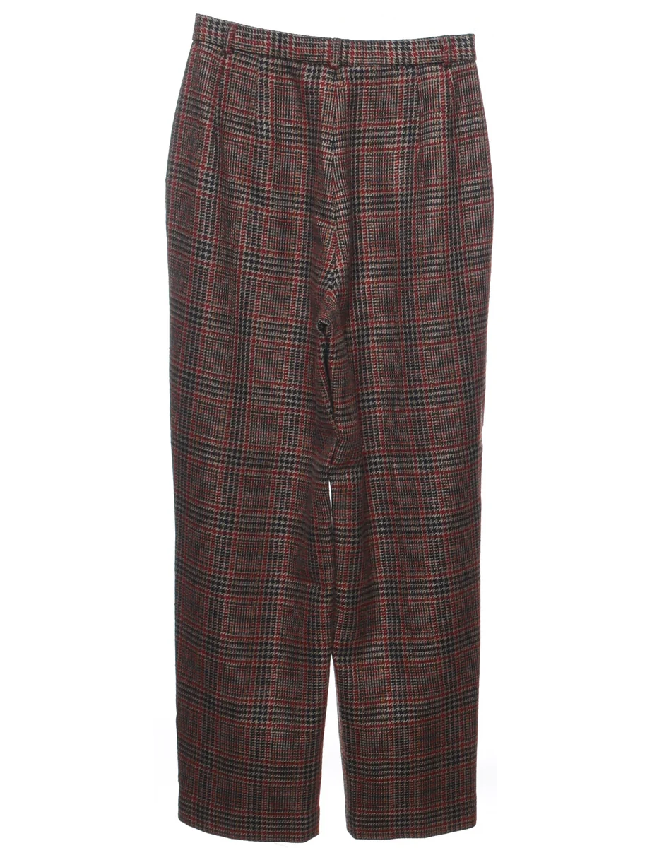 1990s Vintage Pendleton Checked Pattern Trousers - W29 L31 - Image 2