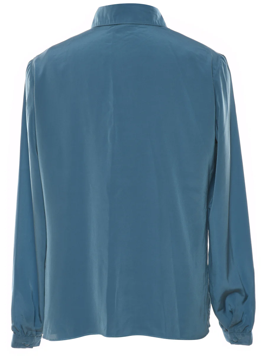 Vintage Pin Tucks Shirt - L - Image 2