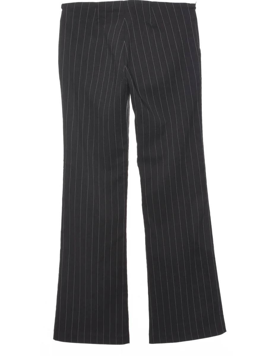 Pinstriped Dark Grey Trousers - W29 L31 - Image 2