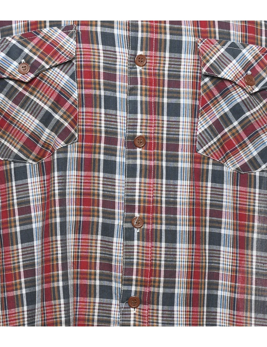 Vintage Plaid 1990s Checked Shirt - L - Image 3