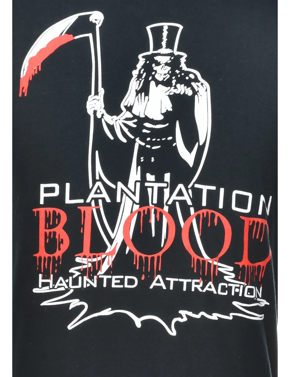 Plantation Blood Printed T-shirt - S - Image 3